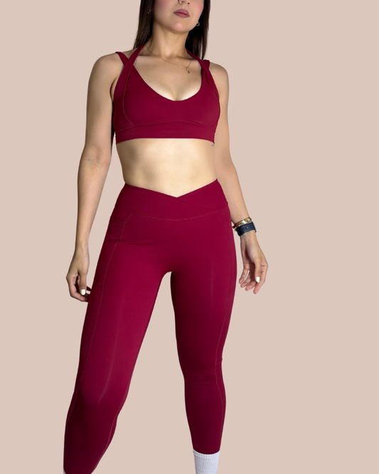 Legging contour wine